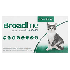 Broadline Pipeta Para Gatos 2.5 - 7.5 Kg. 