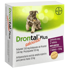 Drontal Plus 10 Kg. 2 Compr