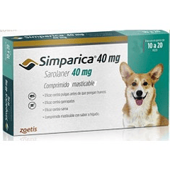 Simparica  10,1 - 20 Kg. 1 Comprimidos