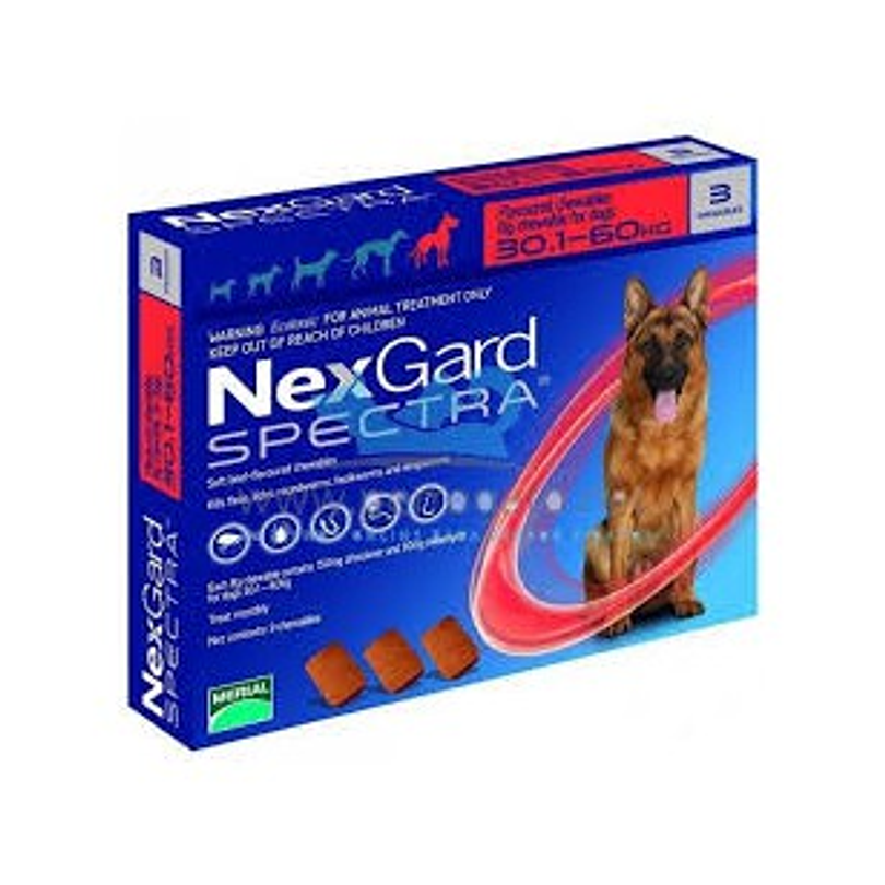 Nexgard Spectra De 30,1 A 60 Kg. 3 Comp 