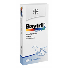 Baytril 50 Mg 10 Comp