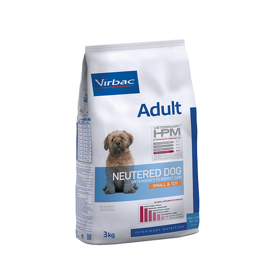 HPM ADULT NEUTERED  DOG SMALL & TOY 3 KG.