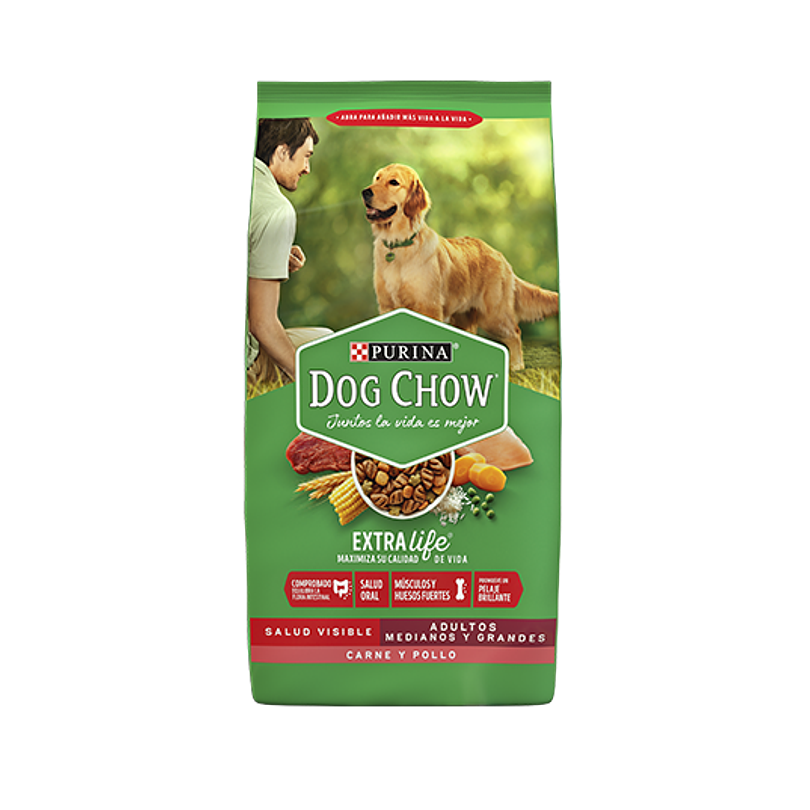 Dog Chow Adultos Med Y Gde  Carne 8 Kg.