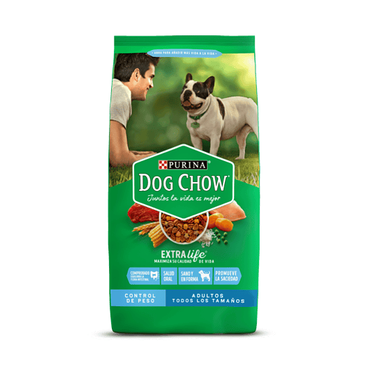DOG CHOW CONTROL DE PESO ADULTOS 8 KG.