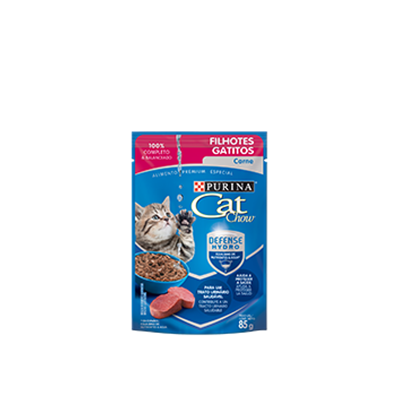 Cat Chow Gatitos Carne 85 Gr.