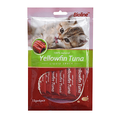Bioline Snack Liq Gato Yellowfin Tuna 15g X 6