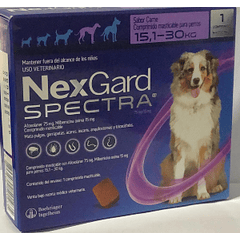 Nexgard Spectra De 15,1 A 30 Kg. 1 Comprimido Vencimiento 08/2024