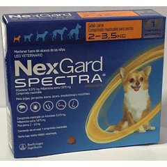 Nexgard Spectra De 2 A 3,5 Kg. 1 Comprimido