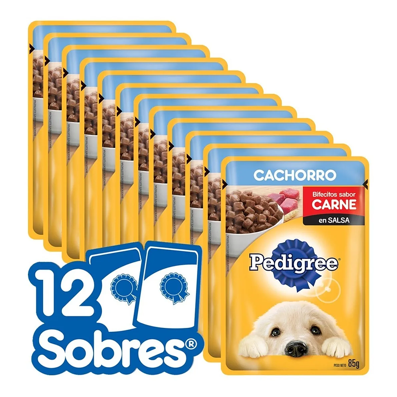 Alimento Húmedo Pedigree Cachorro Carne 12 U