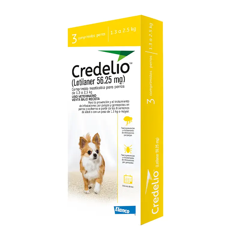 Credelio 1.3-2.5 Kg 56.25 Mg 3 Comp