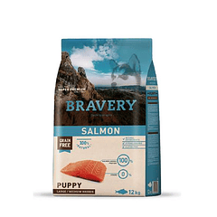 Bravery Salmon Puppy Large Medium Breeds 12 Kg