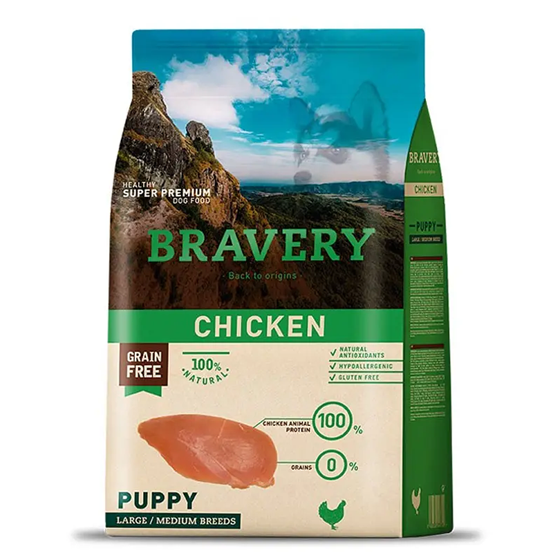 Bravery Chicken Puppy Large Medium Breed 12 Kg