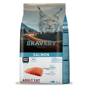 BRAVERY SALMON ADULT CAT 2 KG