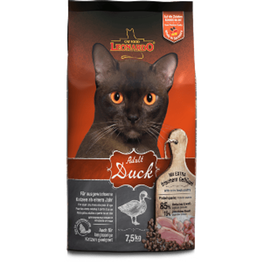 LEONARDO CAT ADULT DUCK 7.5 KG