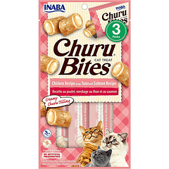 Churu Gato Bites Atun Con Salmon En Wraps De Pollo 3 U X 10 Gr Usa723