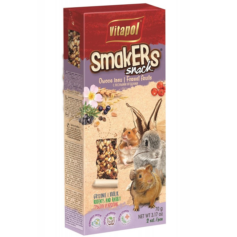 Smakers Snack Frutos Del Bosque Vitapol 90 Gr.