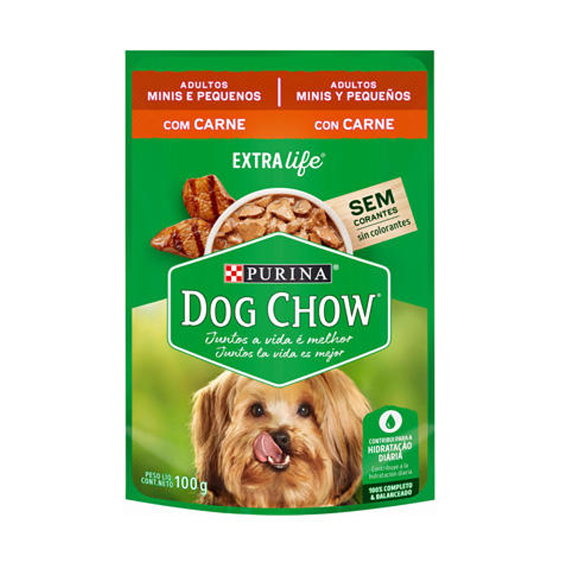 Dog Chow Mini Peq Carne 100 Gr