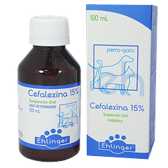 Cefalexina 15 % Suspension Oral Antibiotico 100 Ml