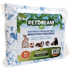 Pet Dream Sustrato Premium Papel Azul Mascotas Pequeñas 570 Gr