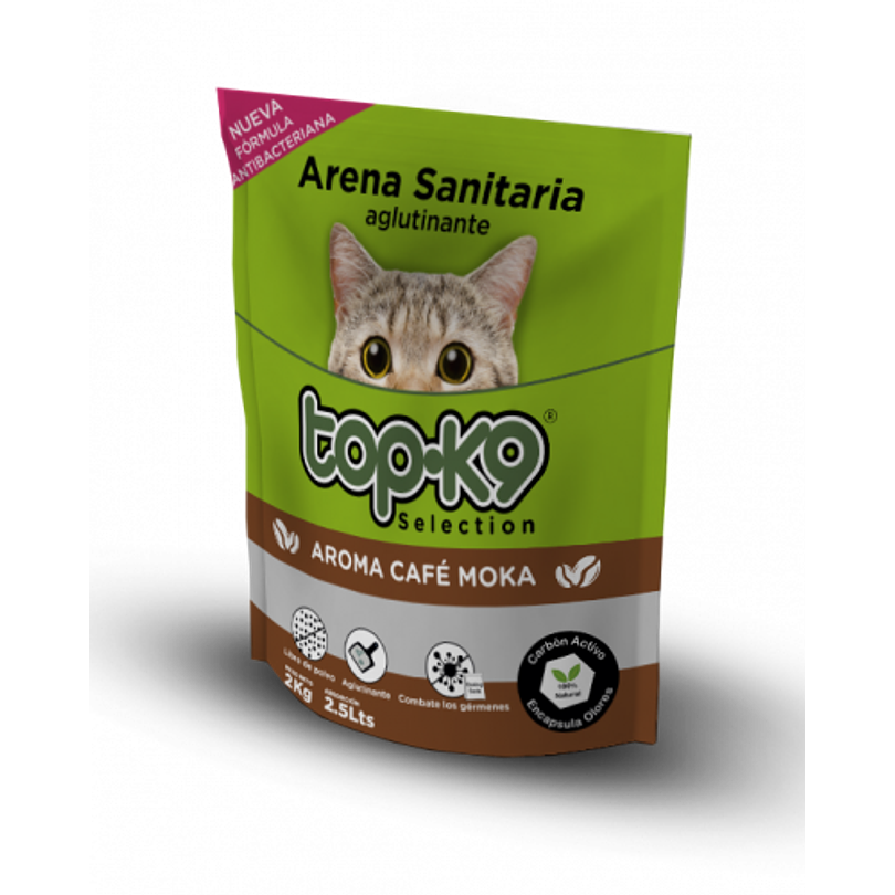 Topk9 Arena Aglutinante Cafe 2 Kg 1