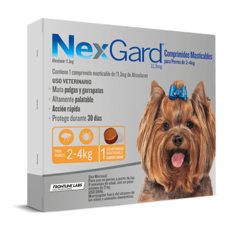 Nexgard De 2,0 A 4 Kg.  1 Comp 11.3 Mg