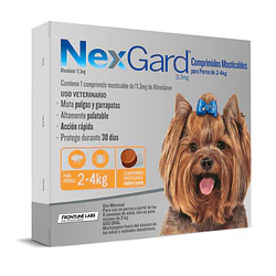 Nexgard De 2 A 4 Kg. 3 Comp 11.3 Mg