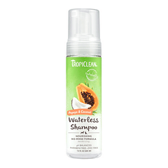 Tropiclean Shampoo Waterless Papaya - Coconut 220 Ml