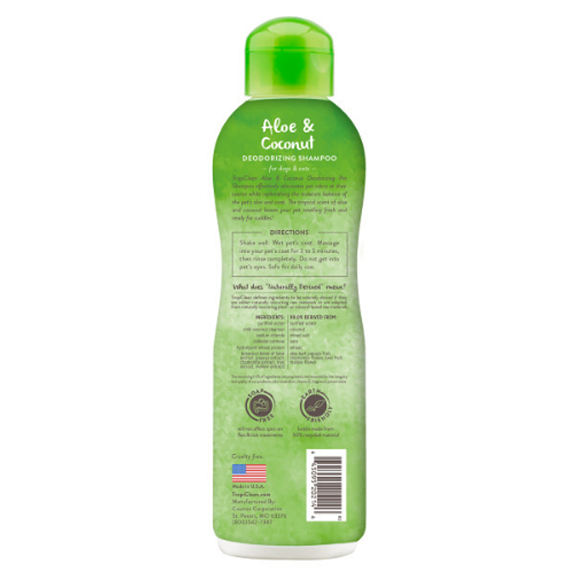 Tropiclean Aloe Vera Coconut Shampoo 592 Ml 2