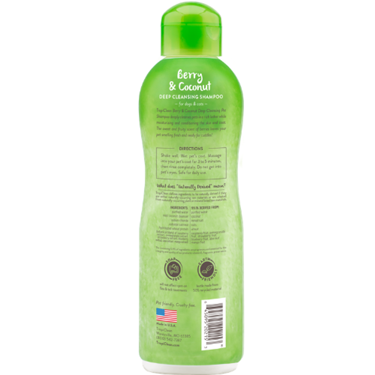 Tropiclean Shampoo Berry Coconut 592 Ml PET BJ