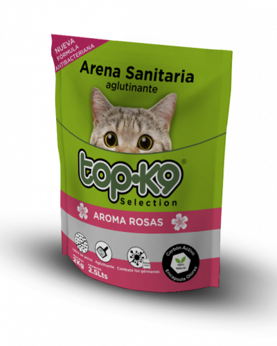 Topk9 Arena Aglutinante Rosas 2 Kg