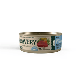 BRAVERY TUNA AND VEGETABLES ADULT DOG WET FOOD 80 GR
