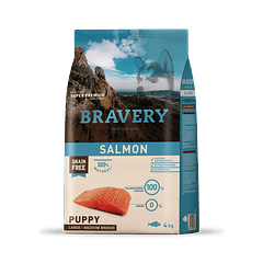 Bravery Salmon Puppy Large Medium Breeds 4 Kg