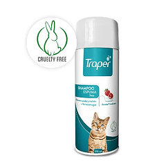 Traper Shampoo Espuma Seca Gato 170 Ml Aroma Franbuesa