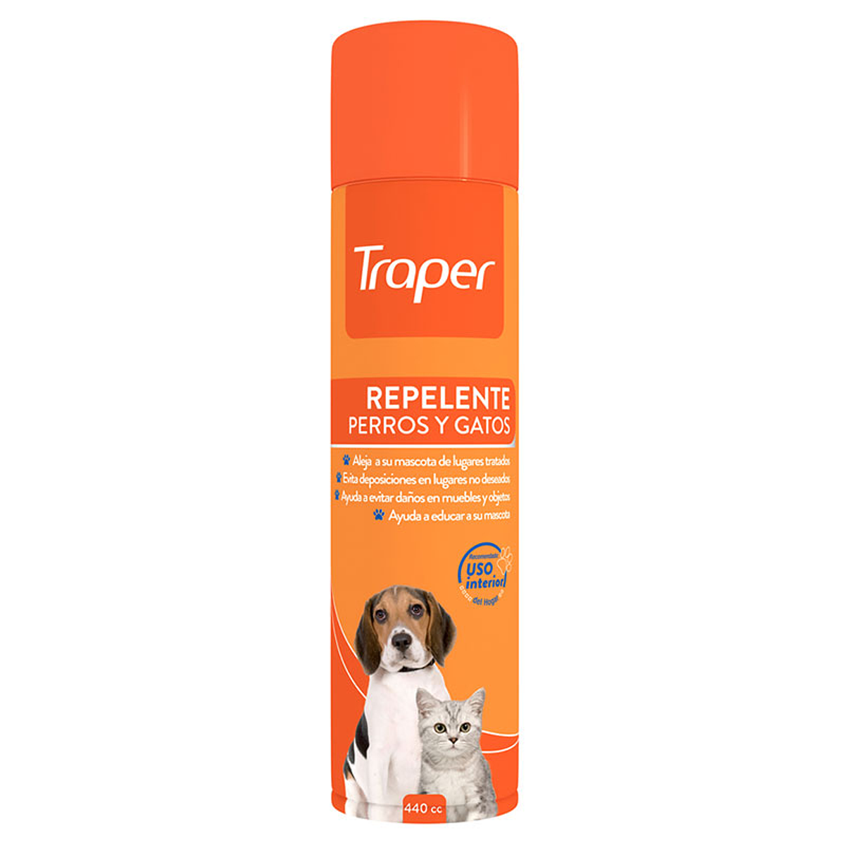 Traper Repelente Perros Y Gatos Spray 440 Cc