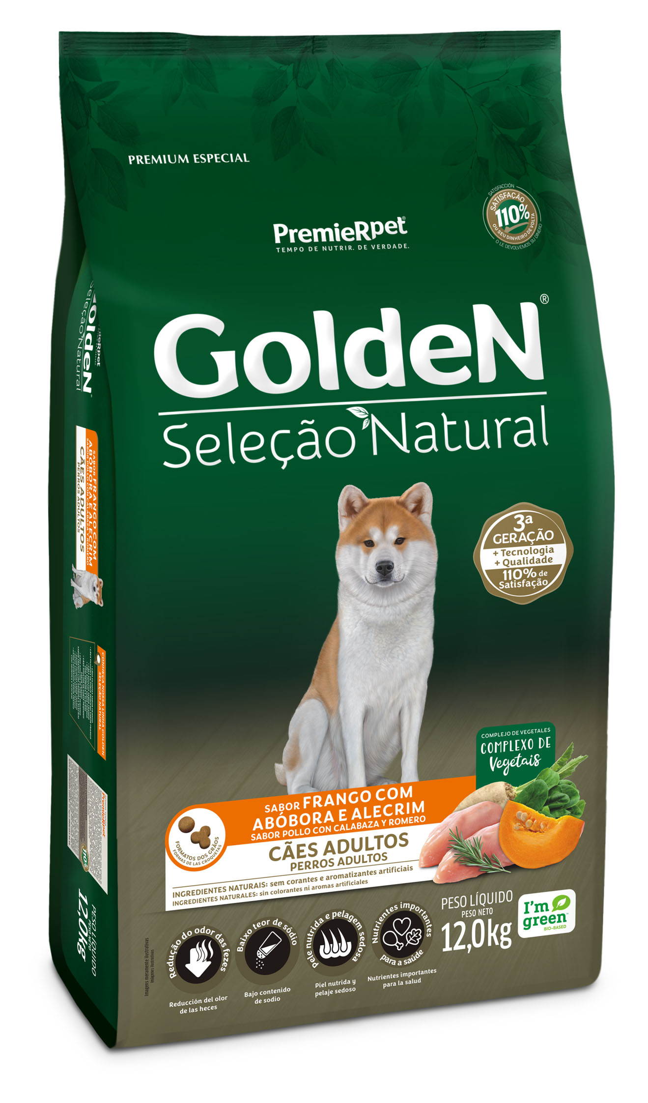 Premier Golden Select Natural Perro Adulto Calabaza 12 Kg. | PET BJ