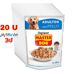 Alimento Húmedo Master Dog Pollo Display 20 U