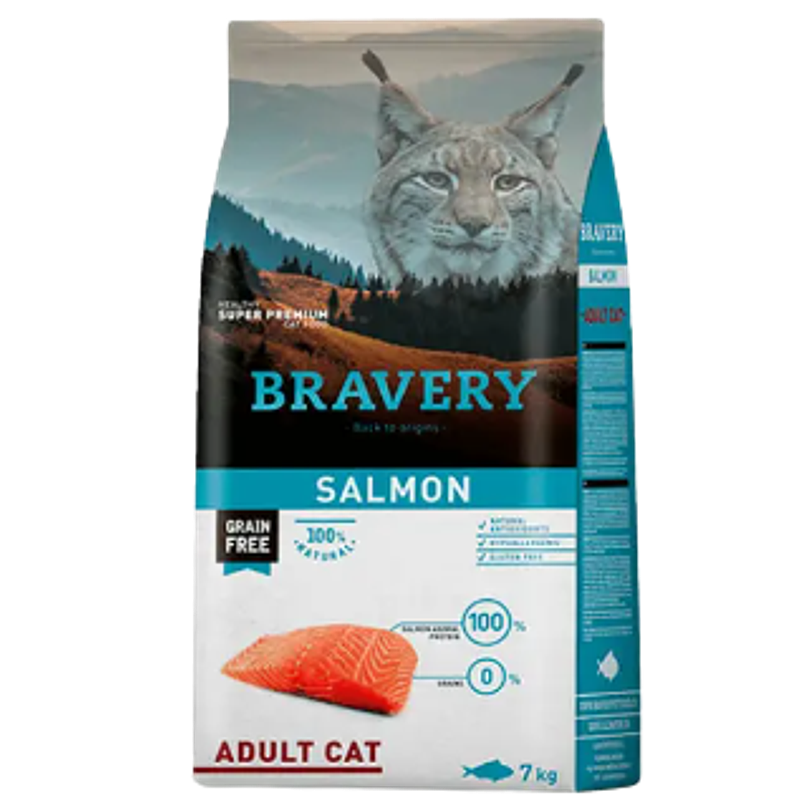 Bravery Salmon Adult Cat 7 Kg