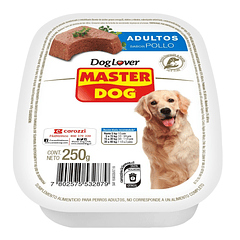 Master Dog Paté Adulto sabor pollo 250 Gr