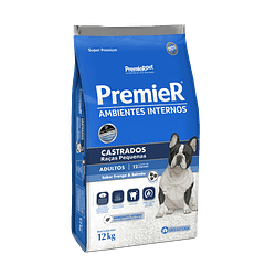 Premier Dog Adulto ambientes interiores castrados Pollo y Salmón 12 Kg