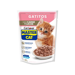 Master Cat Gatitos Carne y leche 85 gr