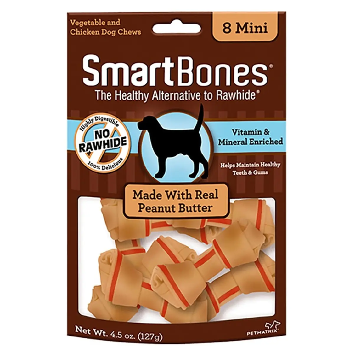 Smart Bones 8 Mini Huesos Mant.Mani 112 Gr | PET BJ