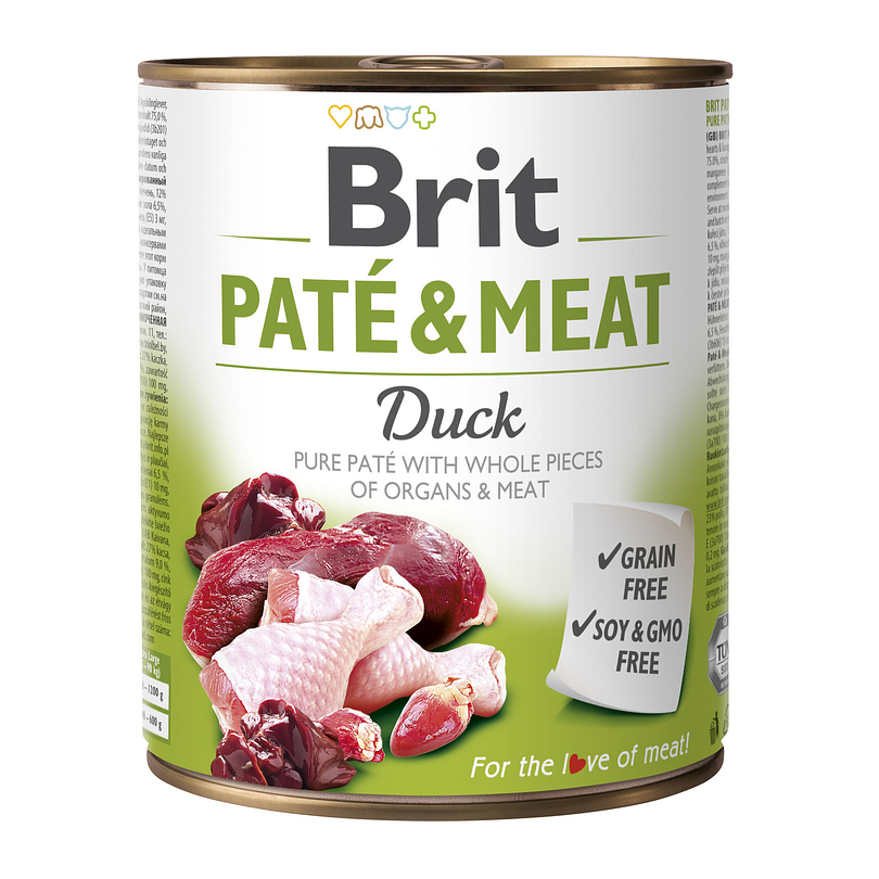 Brit Pate & Meat Duck Canine 800 Gr