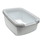 Catit Arenero Grande Borde Grueso Gris Claro 1