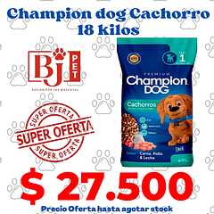 Champion Dog Cachorro 18 Kg