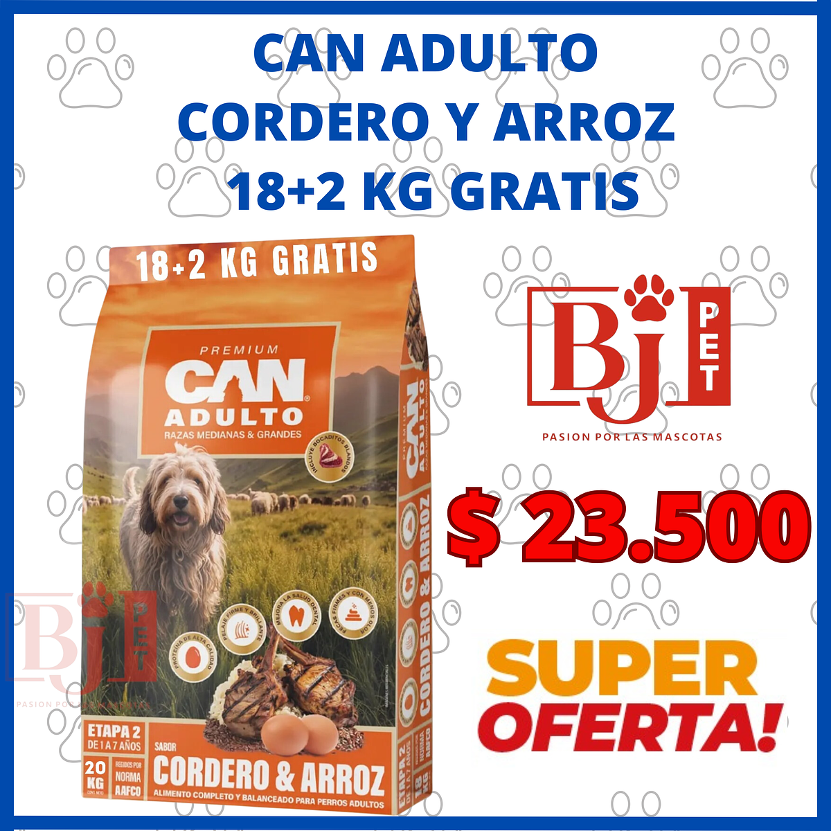 Can Adulto 18 + 2 Kg. | PET BJ