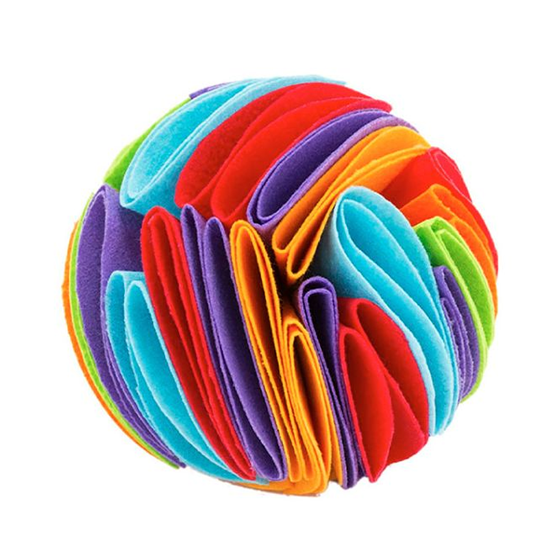 Pelota Olfativa Arcoiris Para Perros y Gatos 2