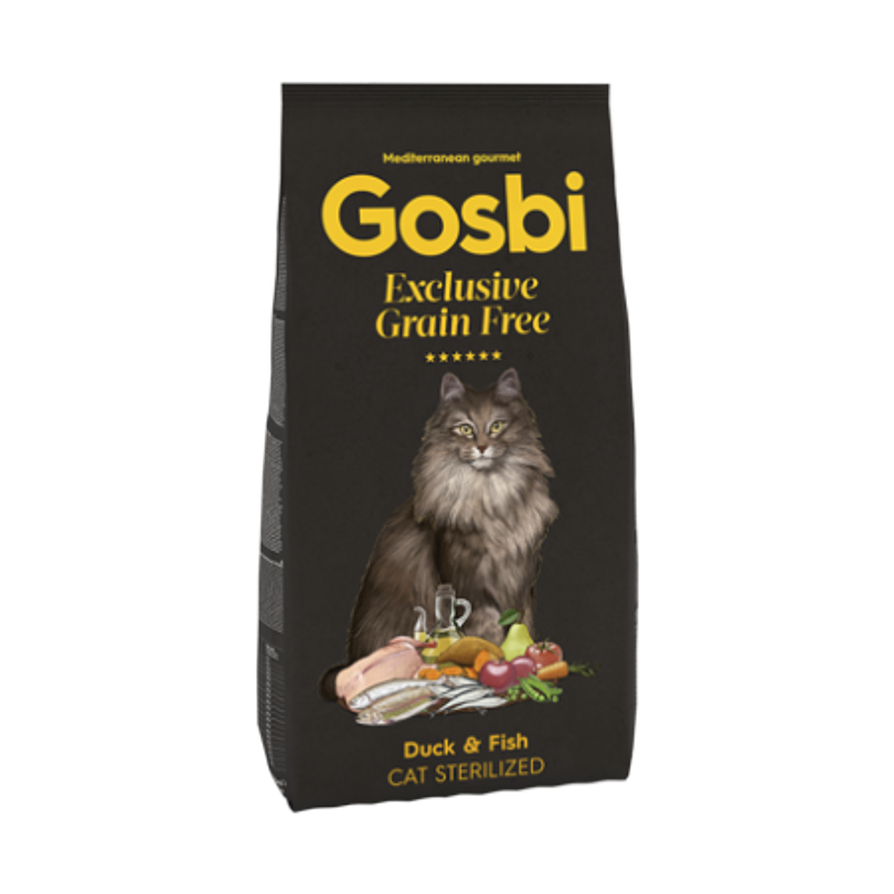 Gosbi Exclusive Grain Free Duck & Fish Cat Sterilized 2 Kg 2