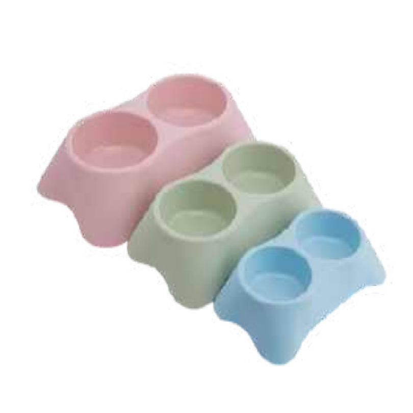 Plato Doble Antivuelco Para Mascotas S