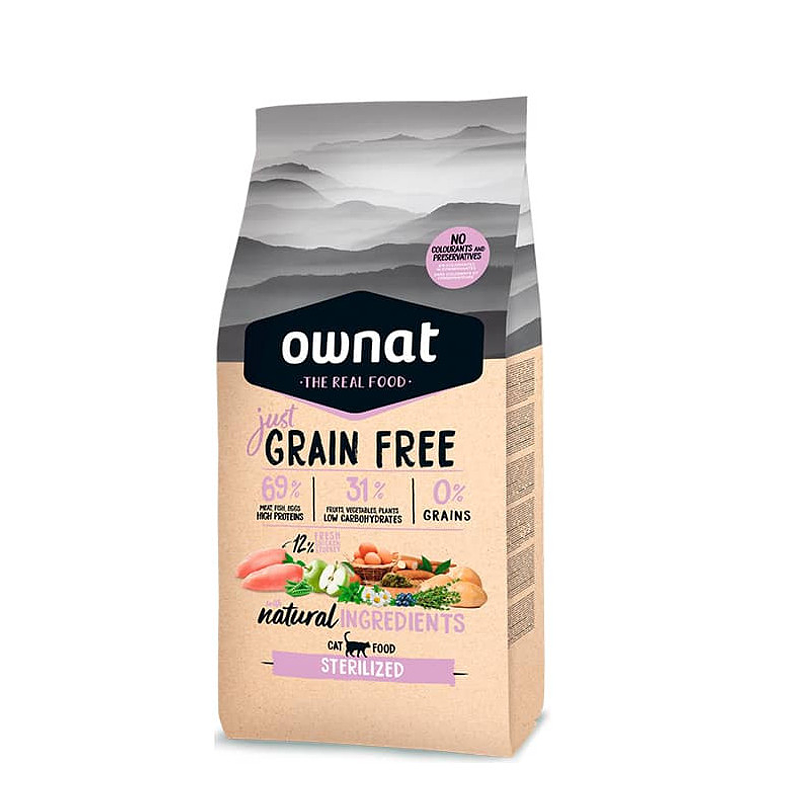 Ownat Just Grain Free Sterilized Cat 3 Kg