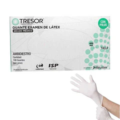 Guante Latex Con Polvo Talla S x 100 Unid